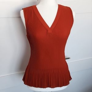 * Calvin Klein Pleated Fit and Flare Top